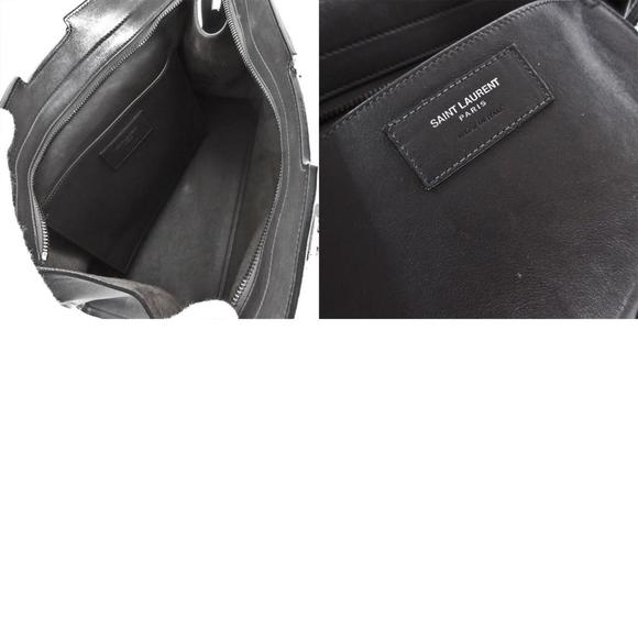 SAINT LAURENT Gray Leather Shoulder Bag - Picture 5 of 5